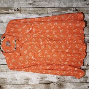 New Directions Weekend long sleeve button up size XL